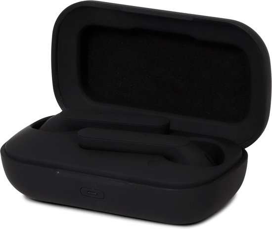 BRAINZ Draadloze oordopjes In Earbuds Noice cancelling Compacte case Zwart bol