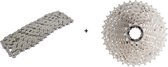 Shimano Deore 10 speed ketting 116 schakels + Shimano Deore HG50 10 speed MTB cassette met verbeterd tandontwerp 11-36 voor 10-20 of 30 versnellingen MTB Shimano Deore 10 speed ketting 116 schakels + Shimano Deore HG50 10 speed MTB cassette met verbeterd tandontwerp 11-36 voor 10-20 of 30 versnellingen MTB