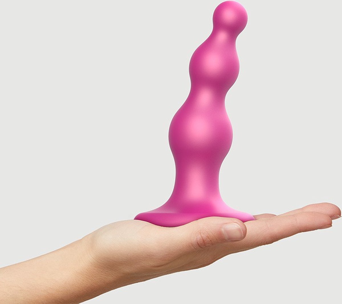Goedkoopste Strap-On-Me - Dildo Plug Beads - Metallic Roze - Maat S