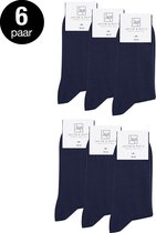 Jacob & Roy's 6 Paar Blauwe Sokken - Heren & Dames - Navy - Maat 43-46 - Naadloos