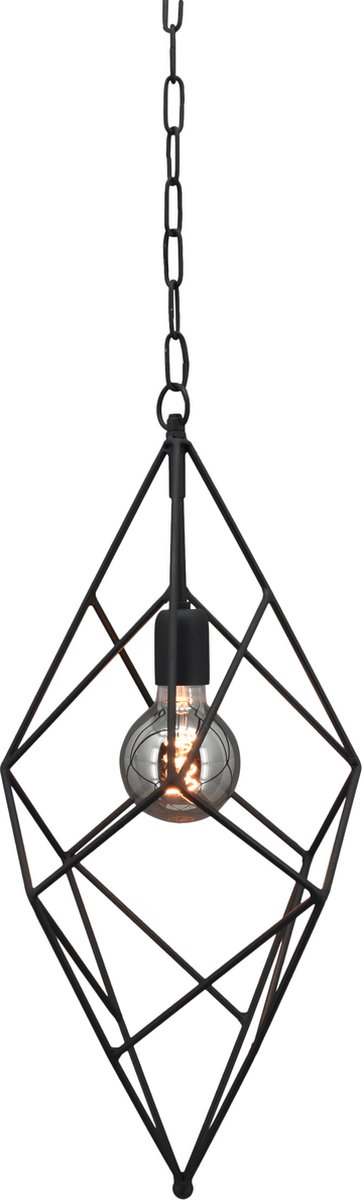 Hanglamp Bologna - zwart - Ø 29 cm, H 65cm