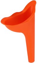 Herbruikbare Plastuit Voor Vrouwen - Plaszak / Urinaal / Plas Fles / Urinelle / Plaskoker Oranje