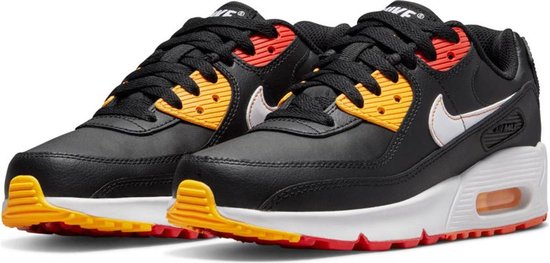 Nike Air Max 90 LTR - Zwart/Wit/Geel - Maat 36.5 - Sneakers - Unisex