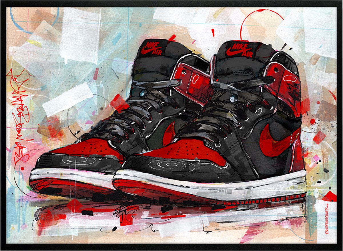 Air Jordan 1 Retro High Track Red Poster 70x50 Cm 