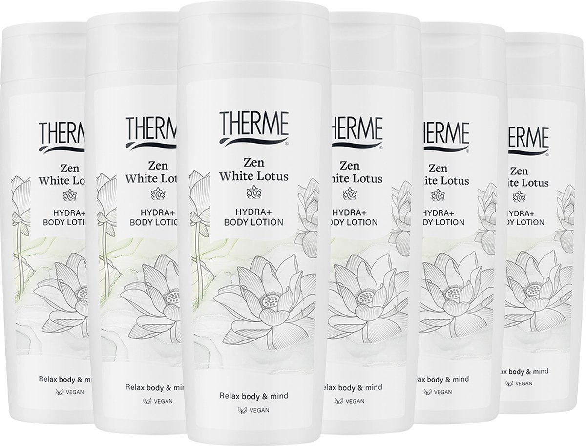 THERME Zen White Lotus Body Lotion - 6*250 ml - voordeelverpakking