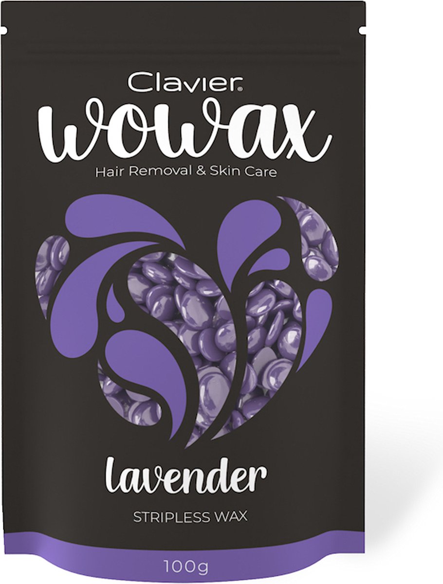 Clavier Wax Beans Lavendel 100g.