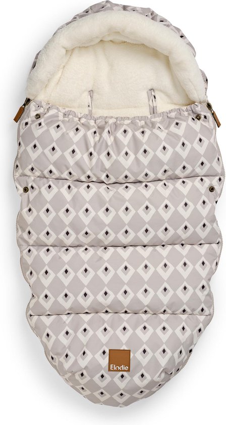 Voetenzak Kinderwagen en Buggy voor de Winter 90x45 cm - Winter Voetenzak Warme Inleg Omslagdeken Baby Accessoire warm Minky Oeko-Tex certificaat Donker Grijs
