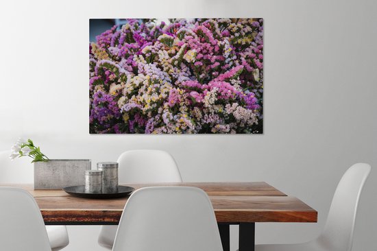 Une forêt avec la statice sur toile fleur 60x40 cm - Tirage photo sur toile (Décoration murale salon / chambre)