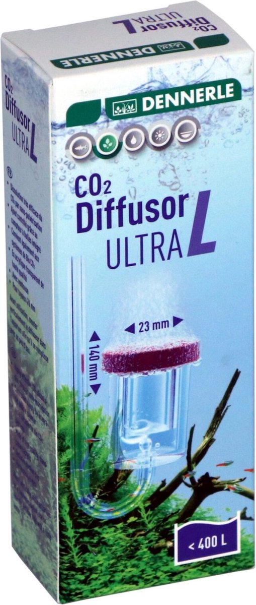 DENNERLE CO2 Diffusor Ultra M Diffuseur aquarium jusqu'à 200 L