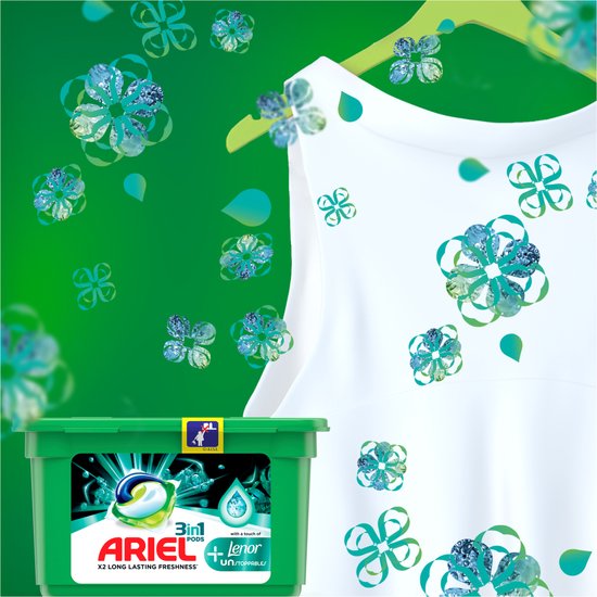 ARIEL 3en1 PODS Lessive en capsules UNIVERSAL, 22 lavages