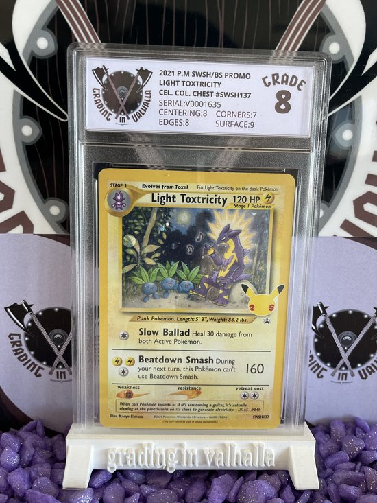 Pokemon Kaarten Light Toxtricity Promo Grade 8 Grading In
