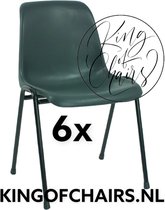 King of Chairs -set van 6- model KoC Daniëlle antraciet met zwart onderstel. Kantinestoel stapelstoel kuipstoel vergaderstoel tuinstoel kantine stapel stoel kantinestoelen stapelstoelen kuipstoelen De Valk 3360 keukenstoel schoolstoel eetkamerstoel