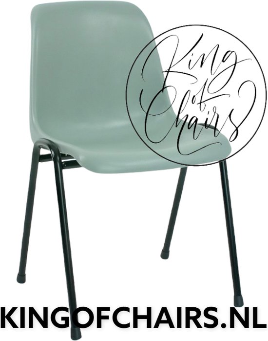 King of Chairs model KoC Daniëlle lichtgrijs met zwart onderstel. Stapelstoel kantinestoel kuipstoel vergaderstoel tuinstoel kantine stoel stapel stoel kantinestoelen stapelstoelen kuipstoelen De Valk 3360 keukenstoel bistro eetkamerstoel