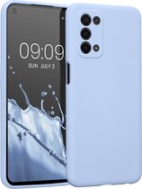kwmobile telefoonhoesje geschikt voor Oppo A74 (5G) / A54 (5G) - Hoesje voor smartphone - Precisie camera uitsnede - TPU back cover in mat lichtblauw