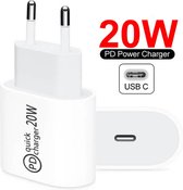 Xtabarya 20W USB-C oplader - Snellader iPhone - Wit oplader 13 Pro
