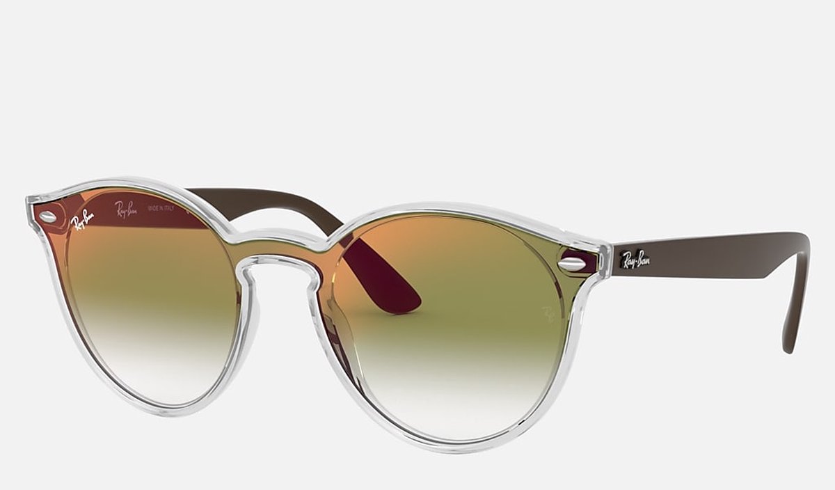 Ray-Ban RayBan Blaze Phantos zonnebril - zwart montuur met groene gradiënt lenzen - 55 mm - RB4380N 6358W0 55-17