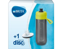 BRITA Waterfilterfles ACTIVE 0.6L Groen inclusief 1 MicroDisc Waterfilter Single Unit