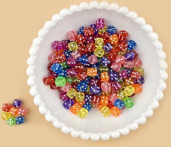 Afbeelding van het spel 100 Gekleurde Dobbelstenen - 16 millimeter