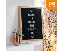 Letterbord - Memobord - 340stuks - Inclusief Standaard - 30 x 40 CM