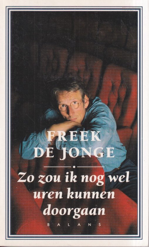 Zo zou ik nog wel uren kunnen doorgaan - cover