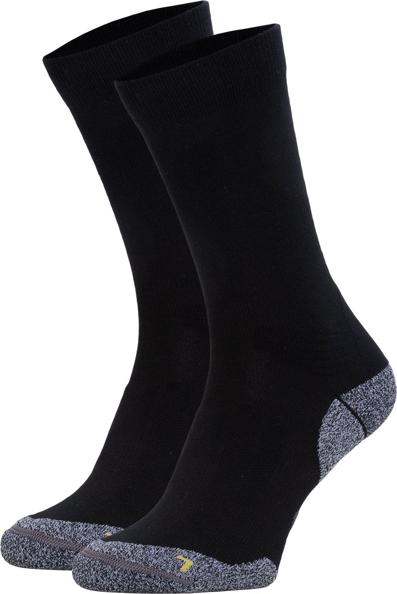 NOMAD® Anti-Teek Coolmax Wandelsokken Crew 2-pack | Maat 35-38 Zwart | Naadloos | Verkoelende Coolmax® vezels | Verstevigd Voetbed | Perfecte Pasvorm | Heren & Dames | Anti Teek en Mug