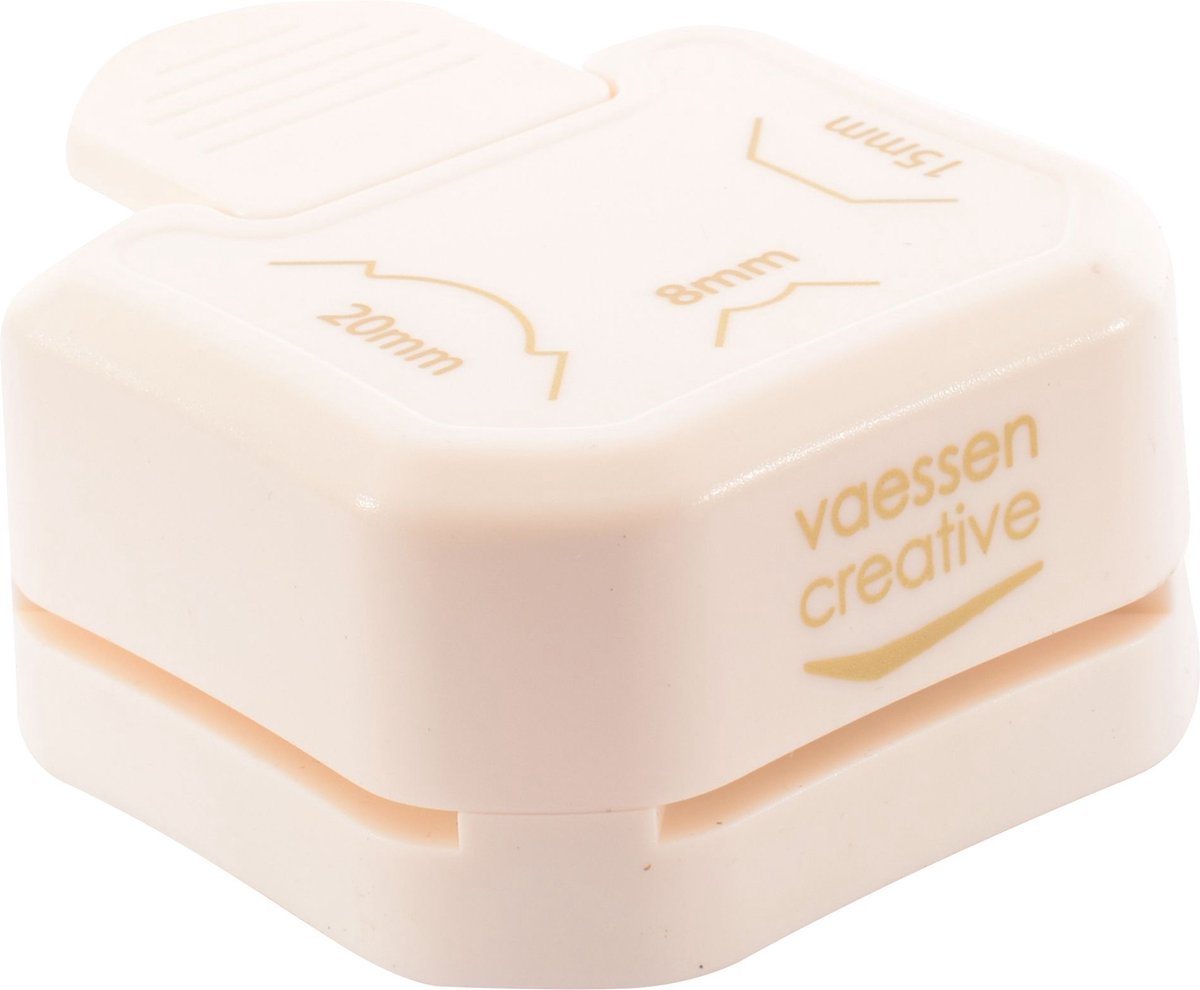 Vaessen Creative Perforatrice d'angle 3 en 1 pour étiquettes