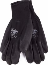 Benson PU Flex Werkhandschoenen - Zwart, Maat 10 (XL) - Optimale Grip en Comfort
