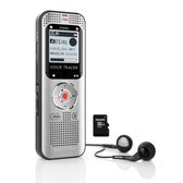 Philips DVT20335 Audio recorder - Stereo MP3/PCM - 8GB - USB - FM-radio - Stereo headset - incl. 32GB microSD kaart