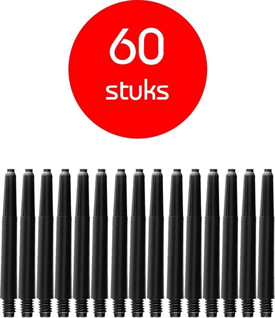 18 Tiges De Fléchettes Noires + 18 Anneaux – Filetage 2BA, Lot économique