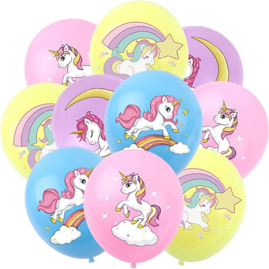 16 stuks ballonnen unicorn - eenhoorn