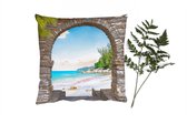 Coussins Coussins décoratifs - Oreillers Salon - 60x60 cm - Transparents - Plage - Tropical - Été