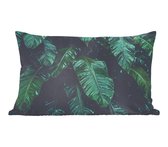 Coussins décoratifs - Oreillers Salon - 60x40 cm - Jungle - Palmier - Feuilles - Tropical