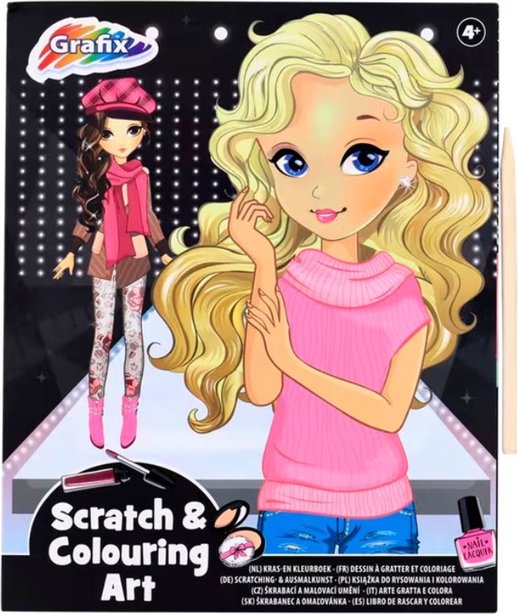 Scratch en colouring art - Kras en kleurboek - Meiden Girls