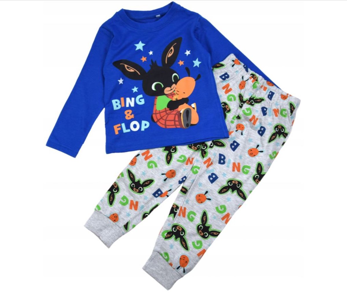 Bing pyjama - maat 110 - Bing Bunny pyjamaset - blauw