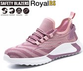 Chaussures de travail pour femmes -Sporty- Baskets pour femmes Steel Toe Couleur Rose