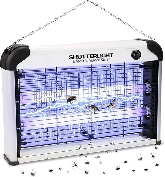 Shutterlight® 20 Watt Insectenlamp - tot 50 m2 2000V - - Vliegenlamp bol.com