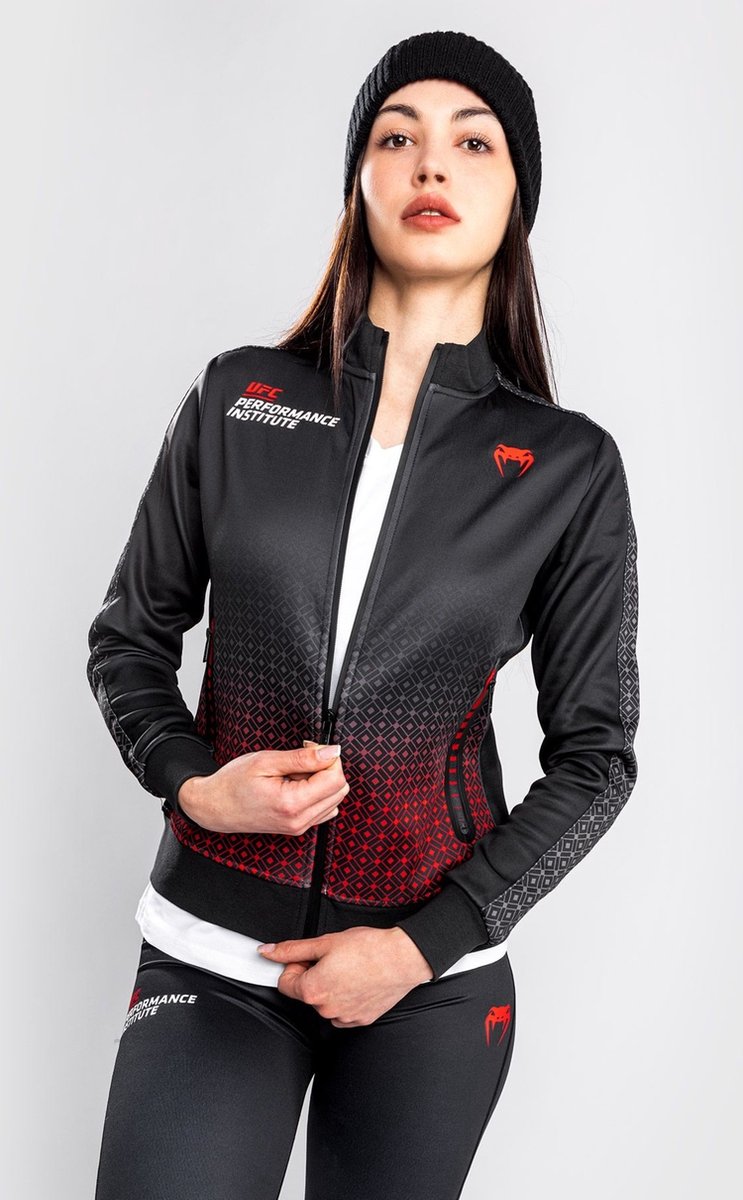 UFC Venum Performance Institute Trainings Jas Dames Zwart Rood - XL