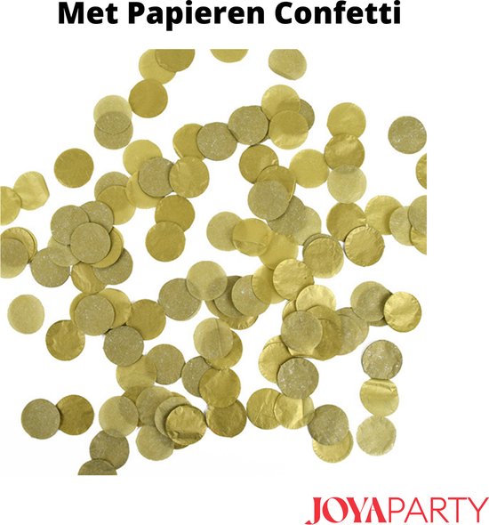 Gouden papieren confetti.