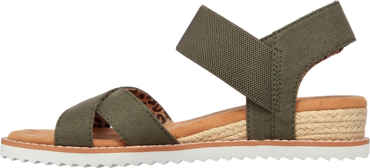 Skechers Bobs Desert Kiss sandalen groen - Maat 38 | bol.com