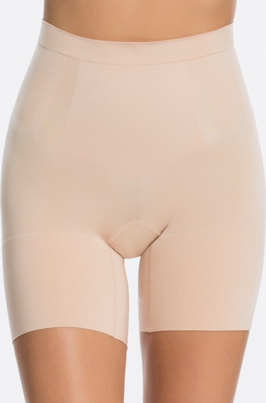 Spanx Oncore - Mid-Thigh Short - Kleur Soft Nude - Maat Large