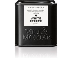 Mill & Mortar White Pepper - Biologische Fair-trade Witte peper - 50 g