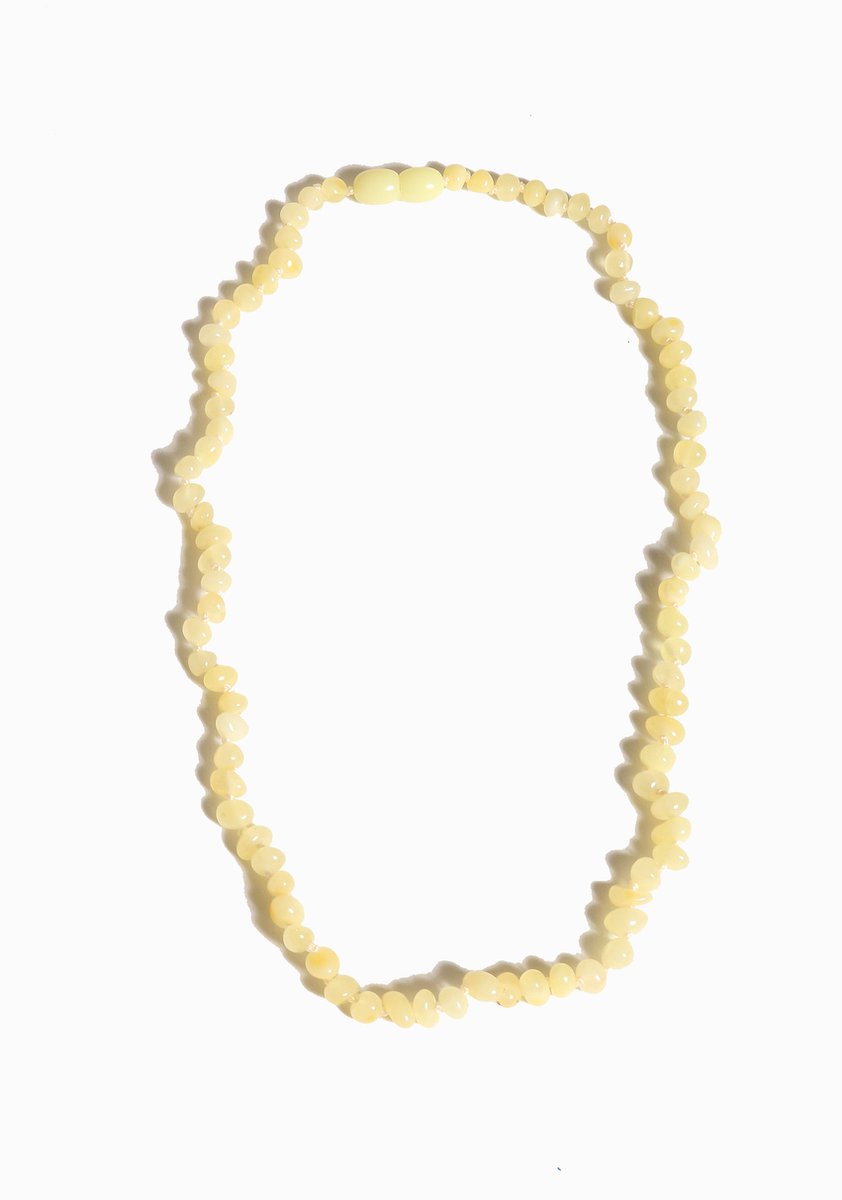 Coni barnsteen ketting baby Vanille 32 cm