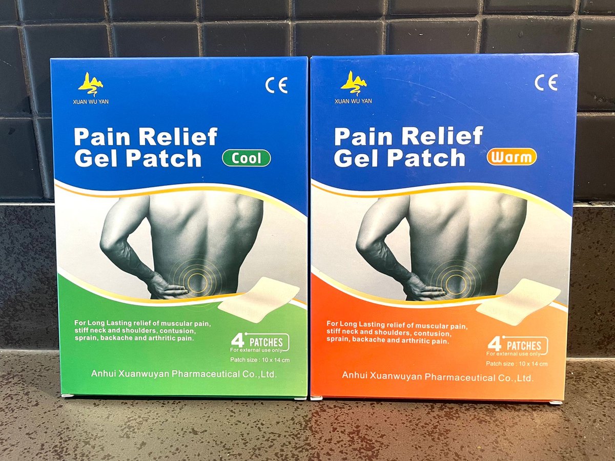 Pure Health Store Pakket Waarde Koel Pain Relief Gel Patch,Warm Pain