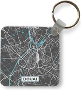 Sleutelhanger - Uitdeelcadeautjes - Douai - Frankrijk - Kaart - Plattegrond - Stadskaart - Plastic