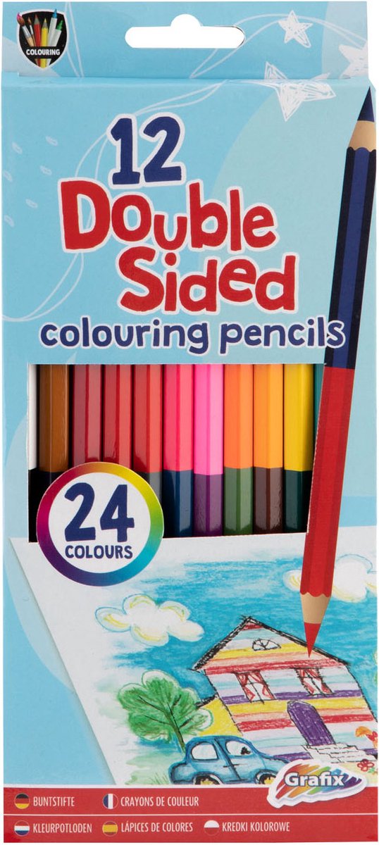 Kleurpotloden Dubbelzijdig - 24 kleuren - Tekenen - voor Kinderen en Volwassenen