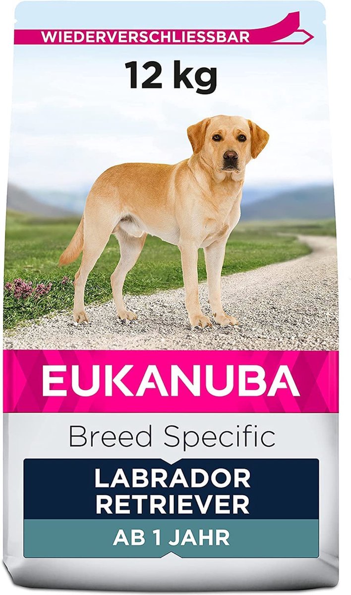 Eukanuba Droogvoer Hondenvoer Labrador Retriever Kip, 12 kg