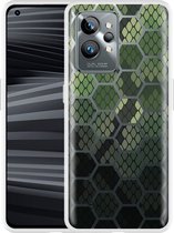 Realme GT2 Pro Hoesje Snakeskin Honeycomb - Designed by Cazy