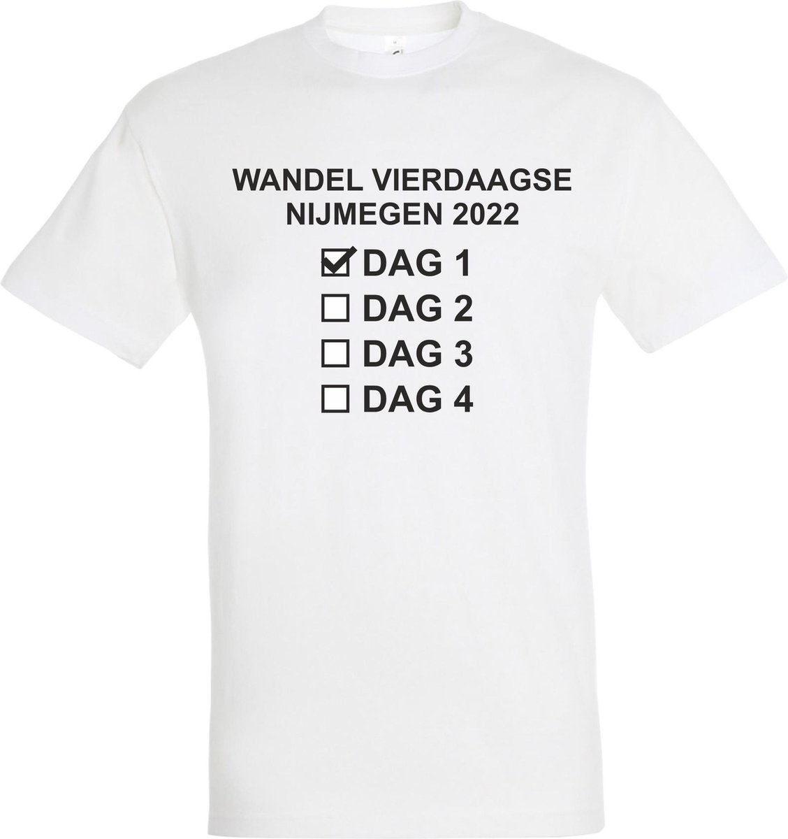 T-shirt Wandelvierdaagse Nijmegen dag 1 2 3 4 | vierdaagse Nijmegen | Roze  woensdag |... | bol