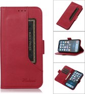 Bookcase Apple iPhone 13 Mini – PU Lederen Telefoonhoesje – Pasjeshouder - Rood