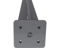 Hoppa! Metalen Post Anker | Grijs Gespoten Grondanker | Drive-in Anker | 46 x 11,5 x 4,5 inch
